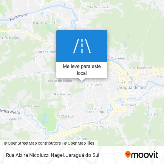 Rua Alzira Nicoluzzi Nagel mapa