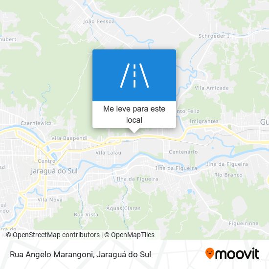 Rua Angelo Marangoni mapa