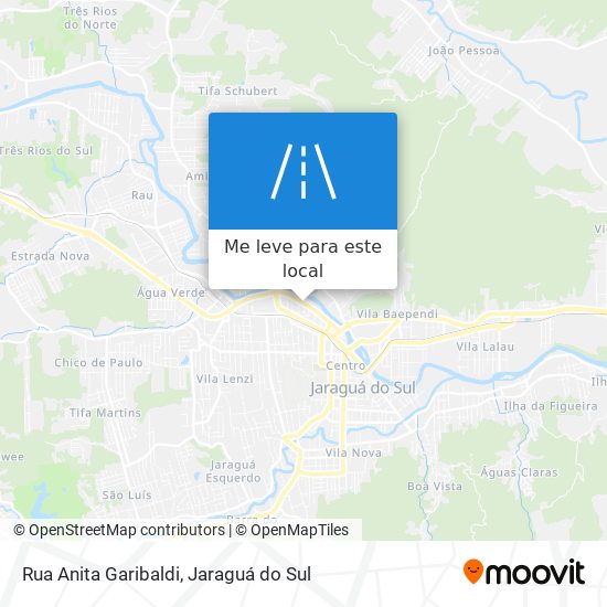 Rua Anita Garibaldi mapa