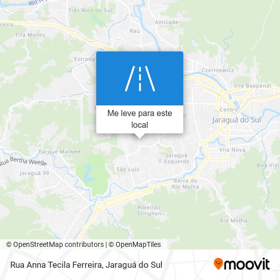 Rua Anna Tecila Ferreira mapa