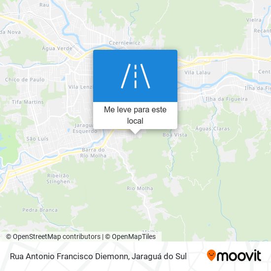 Rua Antonio Francisco Diemonn mapa