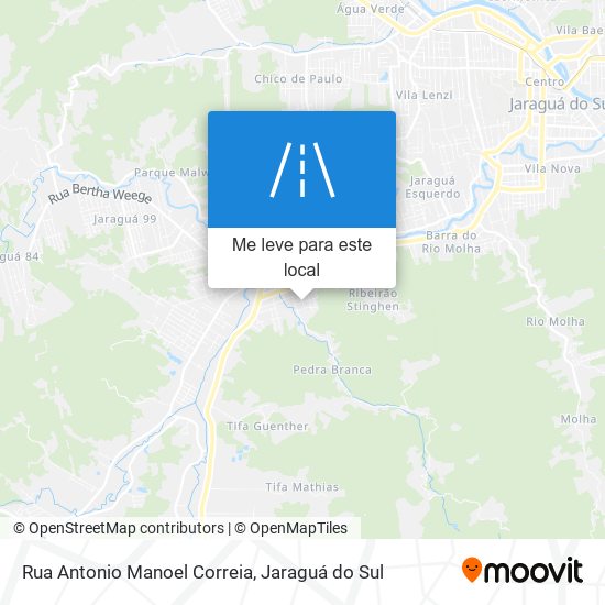 Rua Antonio Manoel Correia mapa