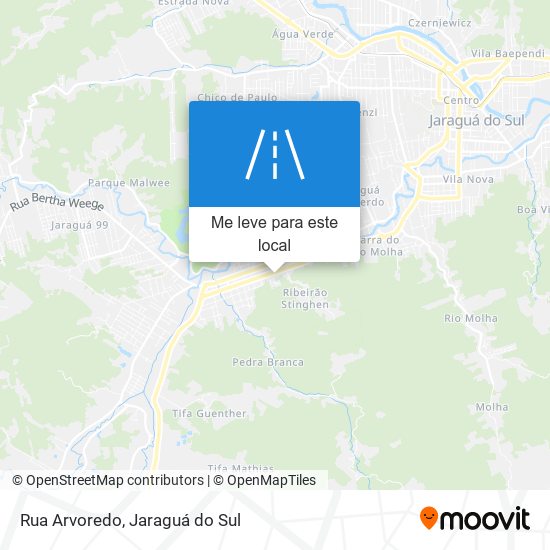 Rua Arvoredo mapa