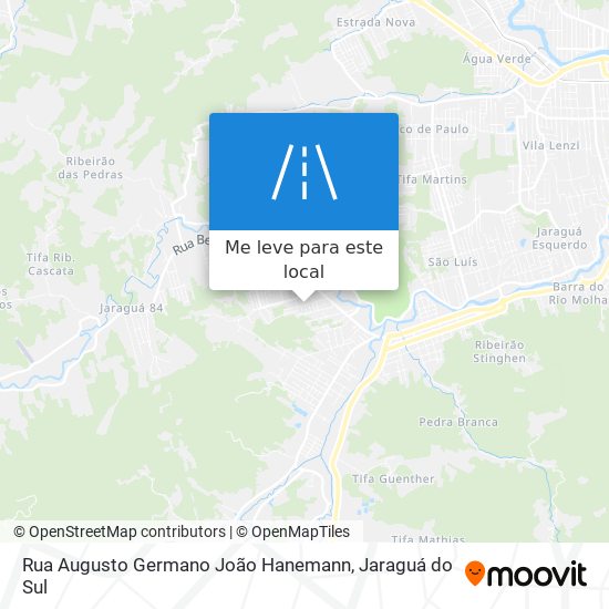 Rua Augusto Germano João Hanemann mapa