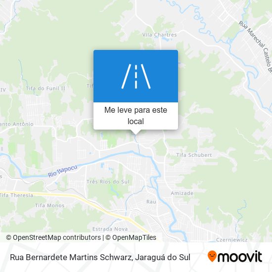 Rua Bernardete Martins Schwarz mapa