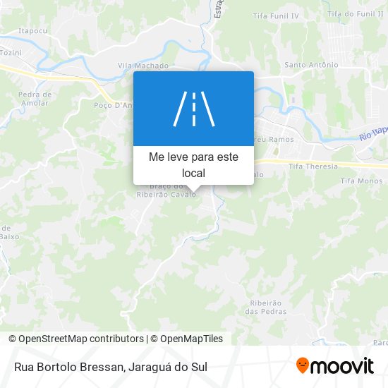 Rua Bortolo Bressan mapa