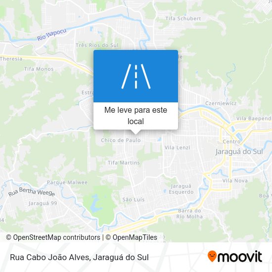Rua Cabo João Alves mapa
