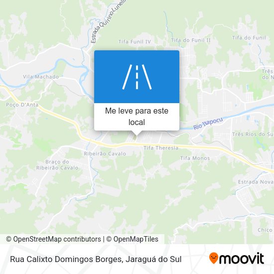 Rua Calixto Domingos Borges mapa