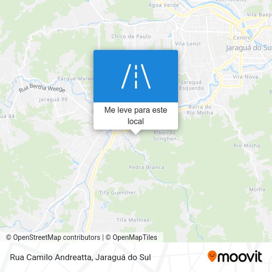 Rua Camilo Andreatta mapa
