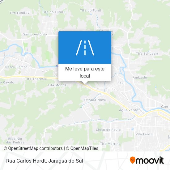 Rua Carlos Hardt mapa
