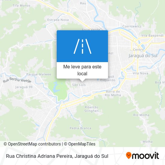 Rua Christina Adriana Pereira mapa