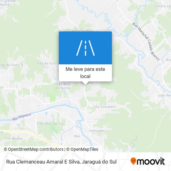 Rua Clemanceau Amaral E Silva mapa
