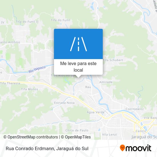 Rua Conrado Erdmann mapa