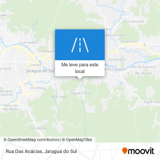 Rua Das Acácias mapa