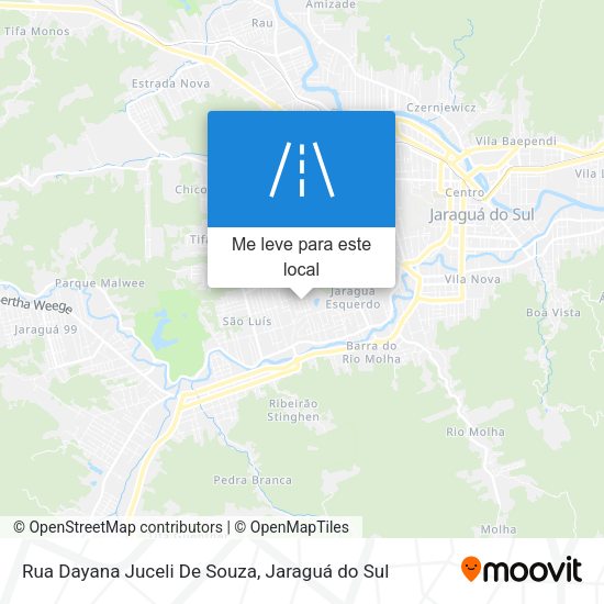 Rua Dayana Juceli De Souza mapa