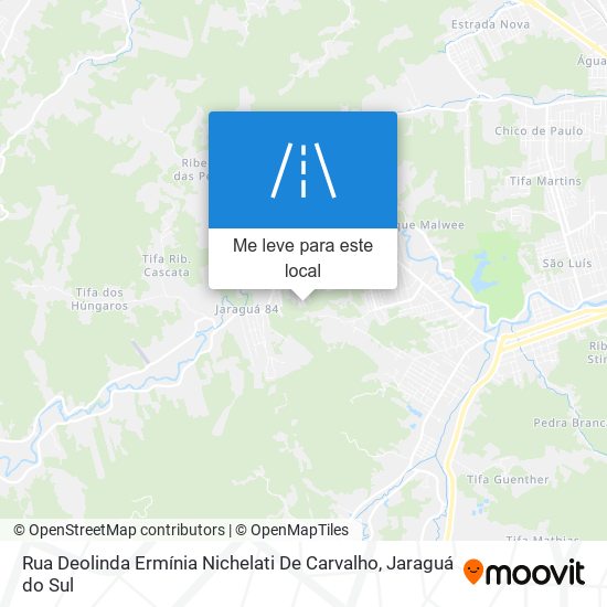 Rua Deolinda Ermínia Nichelati De Carvalho mapa