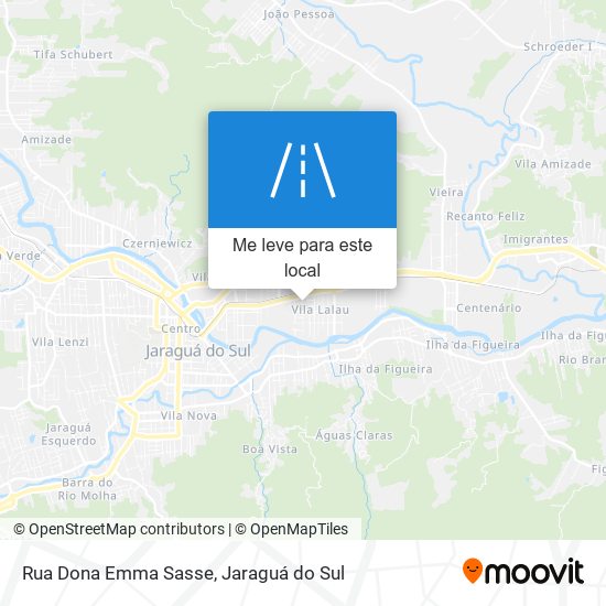 Rua Dona Emma Sasse mapa