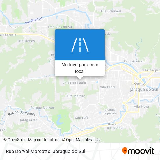 Rua Dorval Marcatto mapa