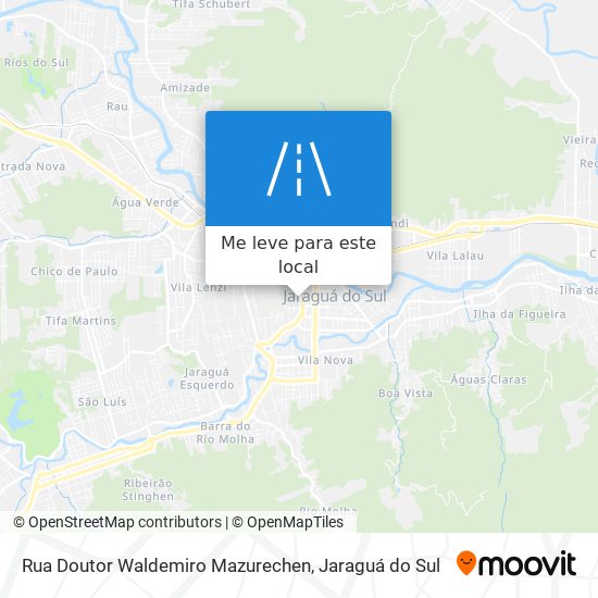 Rua Doutor Waldemiro Mazurechen mapa