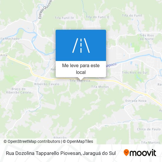 Rua Dozolina Tapparello Piovesan mapa