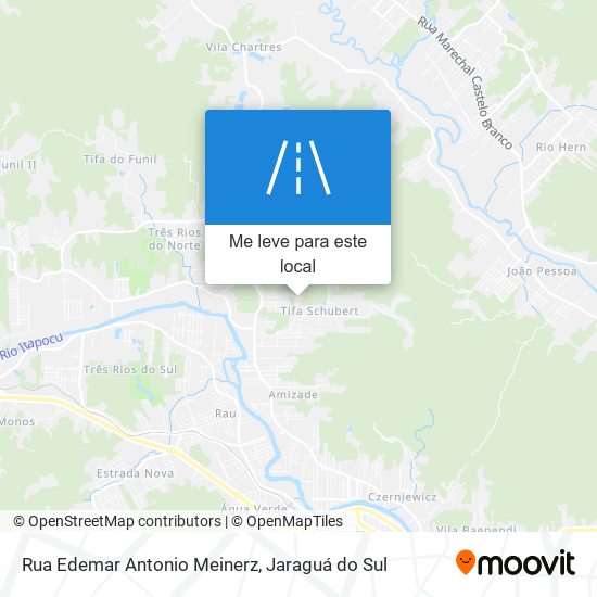 Rua Edemar Antonio Meinerz mapa