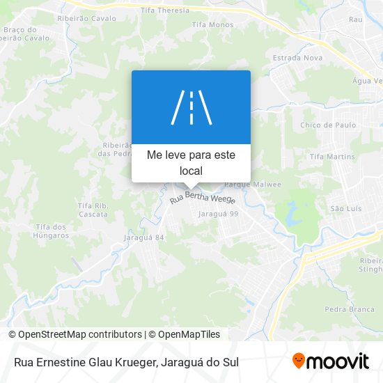 Rua Ernestine Glau Krueger mapa