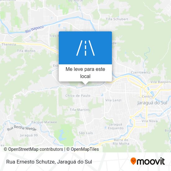 Rua Ernesto Schutze mapa