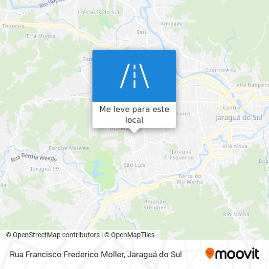 Rua Francisco Frederico Moller mapa