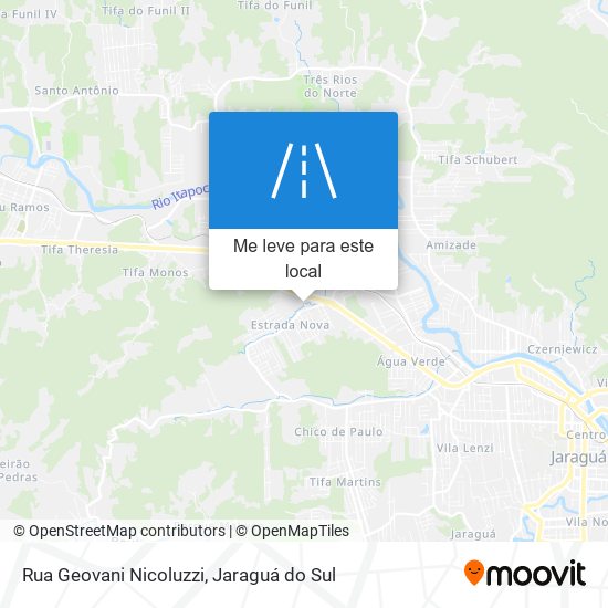 Rua Geovani Nicoluzzi mapa