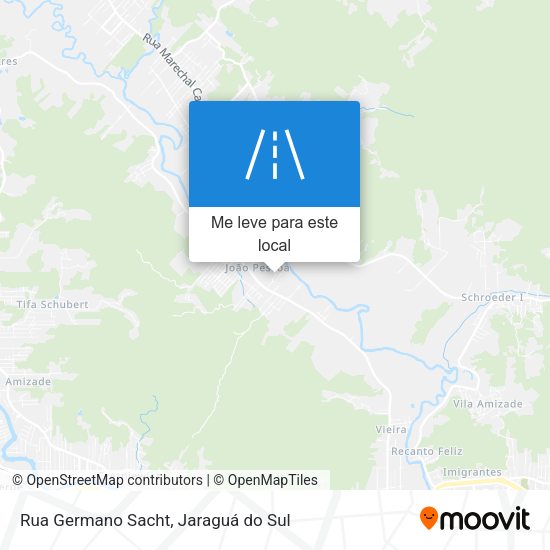 Rua Germano Sacht mapa
