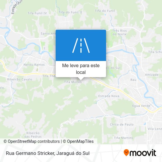 Rua Germano Stricker mapa