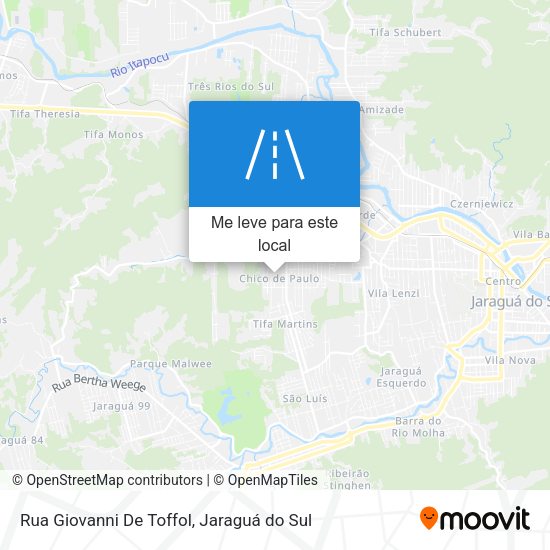 Rua Giovanni De Toffol mapa