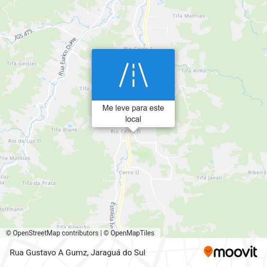 Rua Gustavo A Gumz mapa