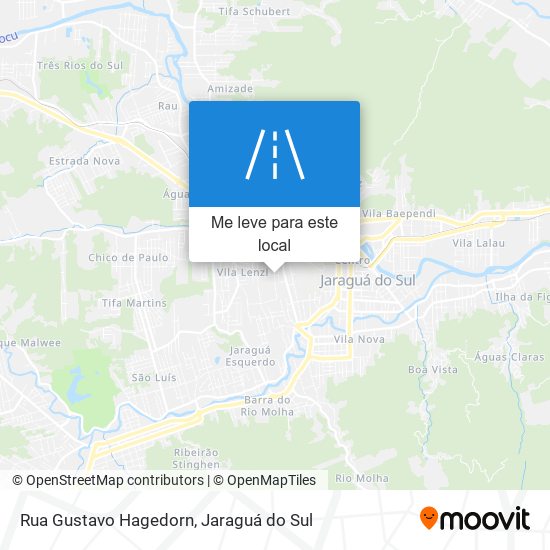 Rua Gustavo Hagedorn mapa