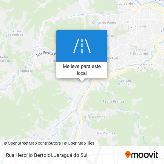 Rua Hercílio Bertoldi mapa