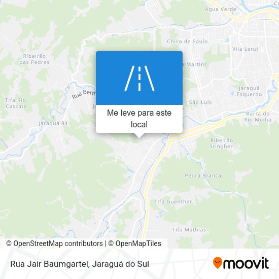 Rua Jair Baumgartel mapa