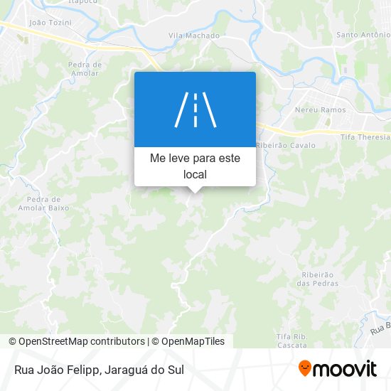 Rua João Felipp mapa