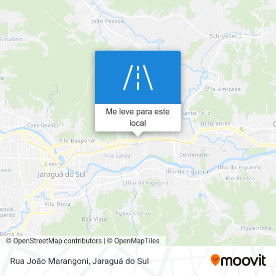 Rua João Marangoni mapa