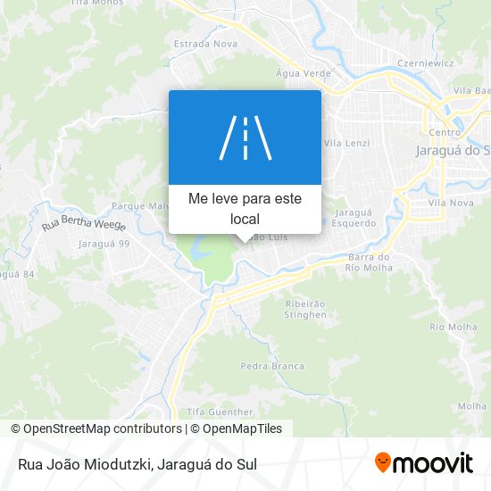 Rua João Miodutzki mapa