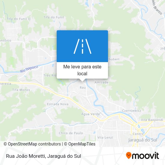 Rua João Moretti mapa