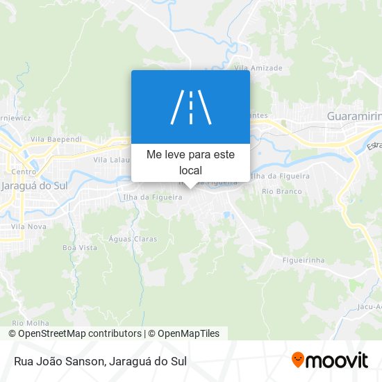 Rua João Sanson mapa