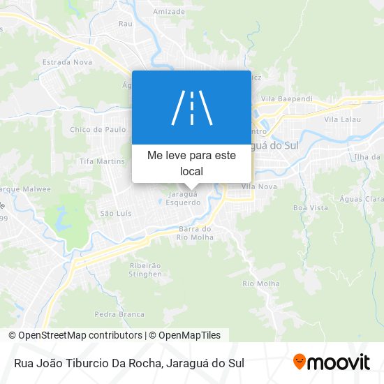 Rua João Tiburcio Da Rocha mapa