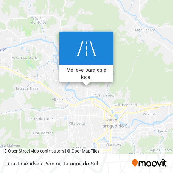 Rua José Alves Pereira mapa