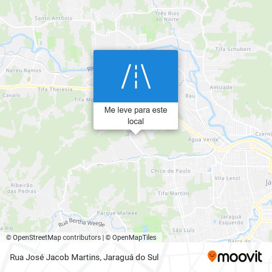 Rua José Jacob Martins mapa