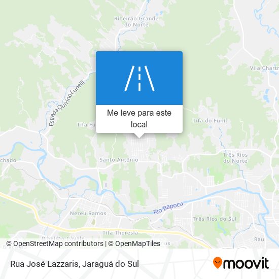 Rua José Lazzaris mapa