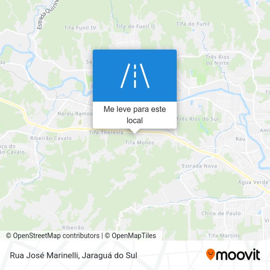Rua José Marinelli mapa