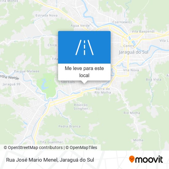 Rua José Mario Menel mapa