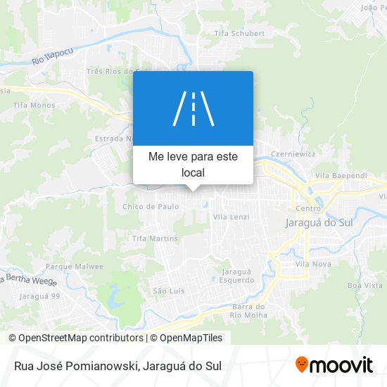 Rua José Pomianowski mapa