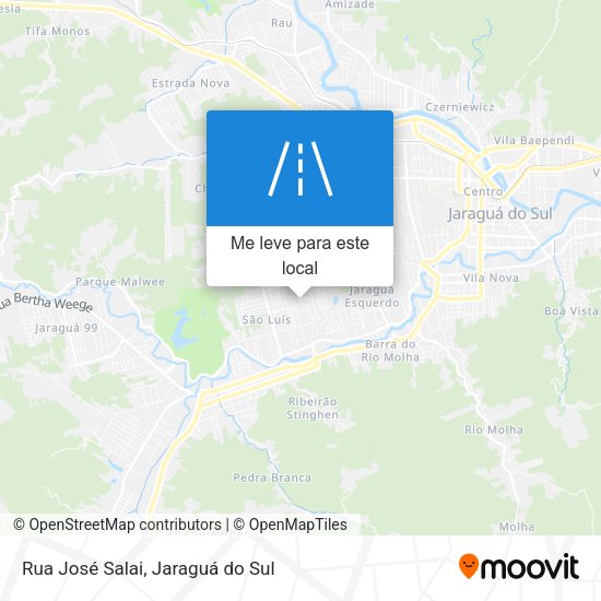 Rua José Salai mapa
