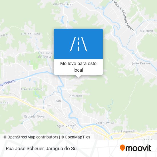 Rua José Scheuer mapa